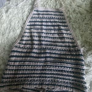 Crochet halter crop top
